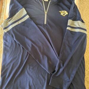 NHL Navy Pullover with Silver Trim